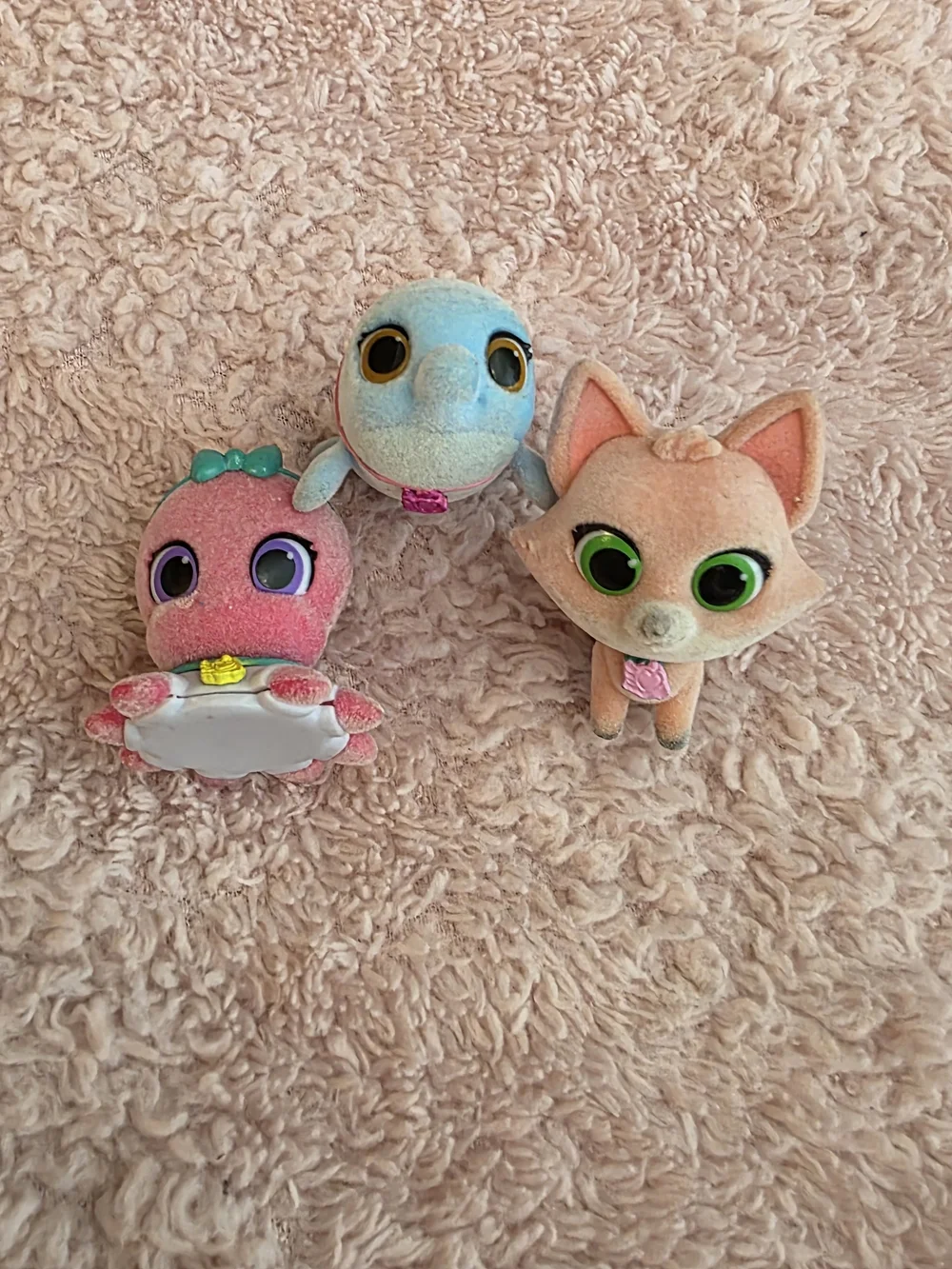 Disney Junior T.O.T.S. Lot Of 7 Flocked Fuzzy Figures Surprise Babies Nursery